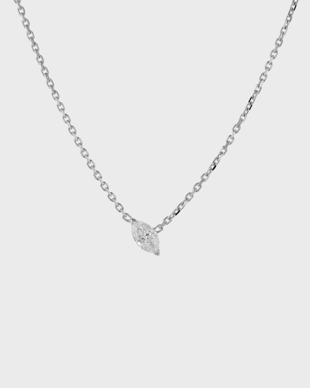Solitaire Marquise Diamond Necklace by Sarah & Sebastian