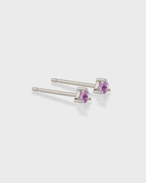 Amethyst Birthstone Earring by Sarah & Sebastian