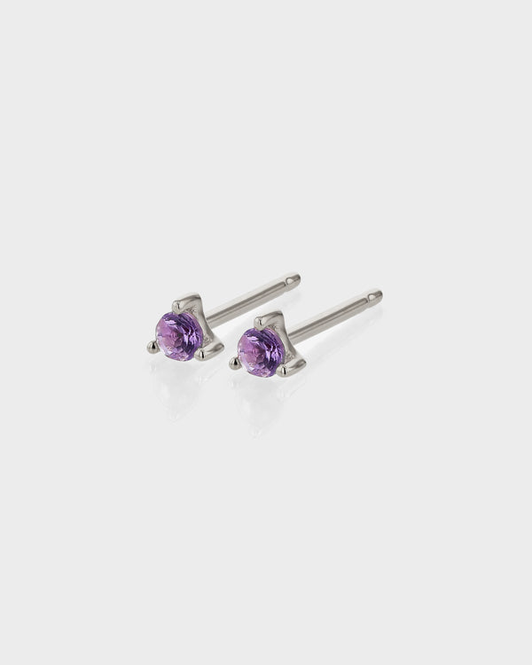 Amethyst Birthstone Earring by Sarah & Sebastian