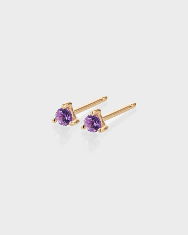 Amethyst Birthstone Earring by Sarah & Sebastian