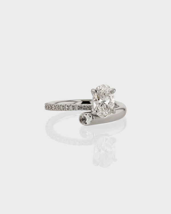 Aria Oval Eternity Engagement Ring by Sarah & Sebastian