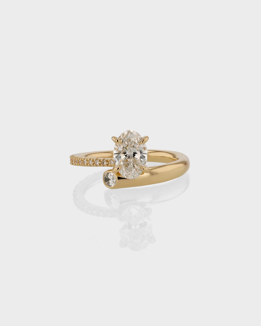 Aria Oval Eternity Engagement Ring by Sarah & Sebastian