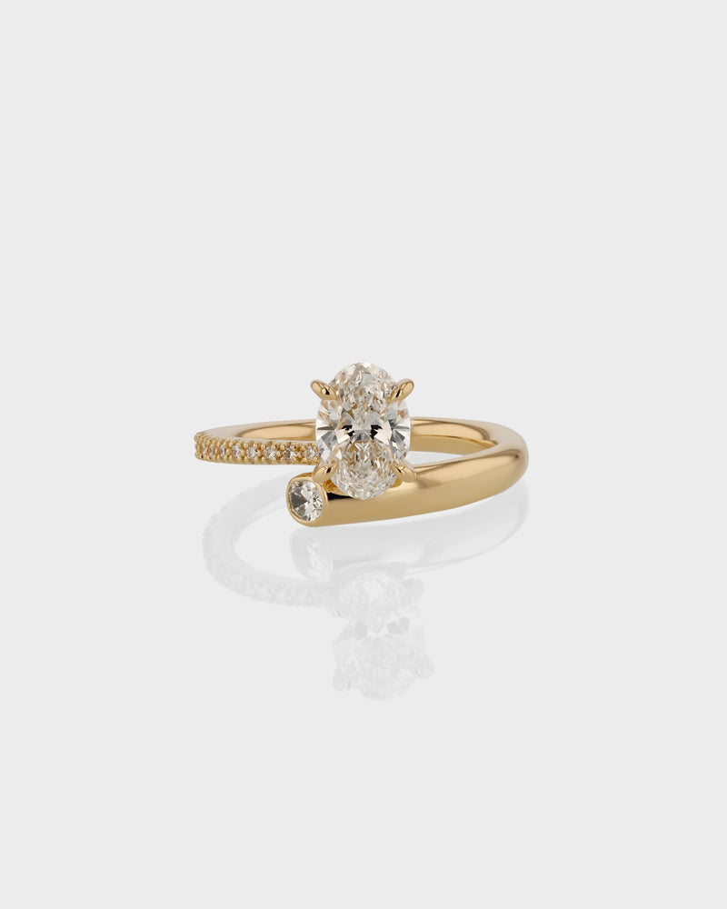 Aria Oval Eternity Engagement Ring by Sarah & Sebastian