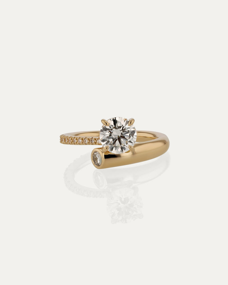 Aria Round Eternity Engagement Ring