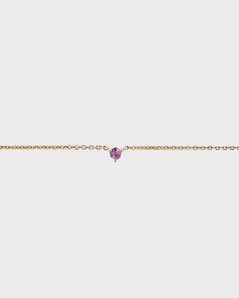 The Petite Amethyst Birthstone Bracelet by Sarah & Sebastian