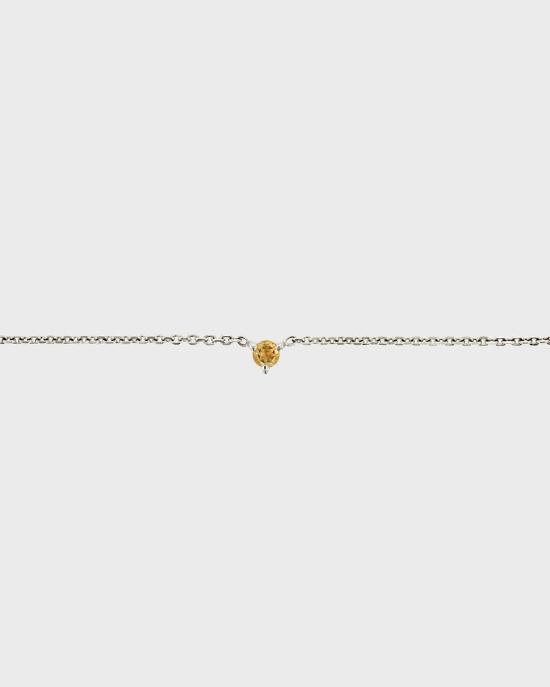 The Petite Citrine Birthstone Bracelet by Sarah & Sebastian