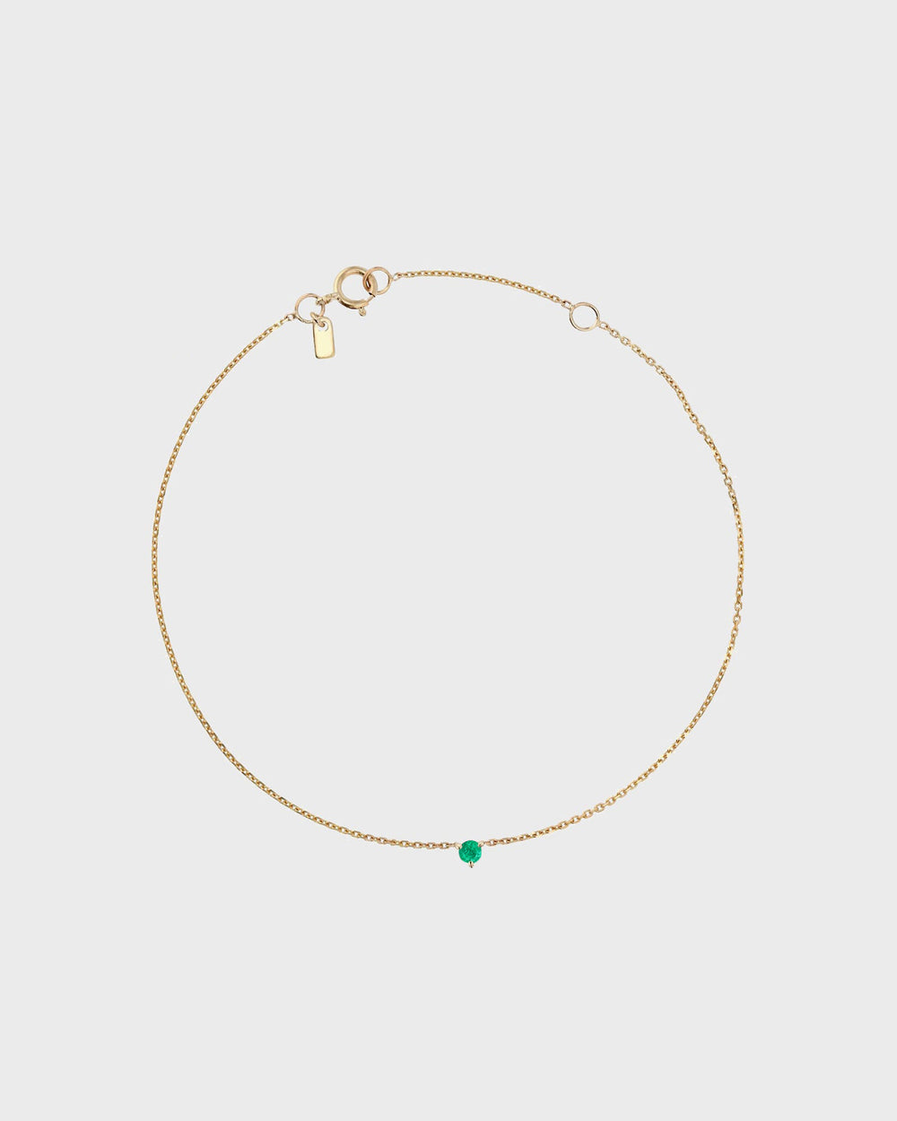 The Petite Emerald Birthstone Bracelet by Sarah & Sebastian