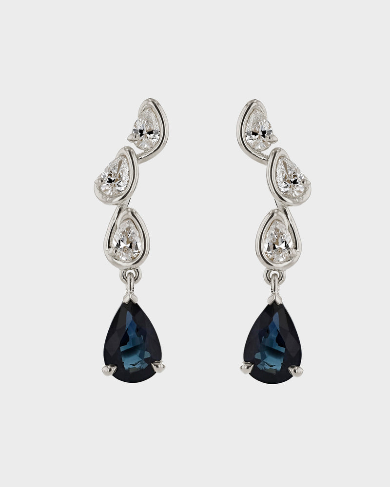 Blue Corridor Drop Earrings by Sarah & Sebastian