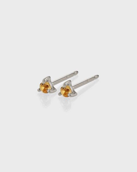 Raw Citrine Earrings, November Birthstone Jewelry, Citrine Jewelry, Stud Earrings, Citrine Stud Earrings, Gift outlet for Her, Citrine Drop Earring