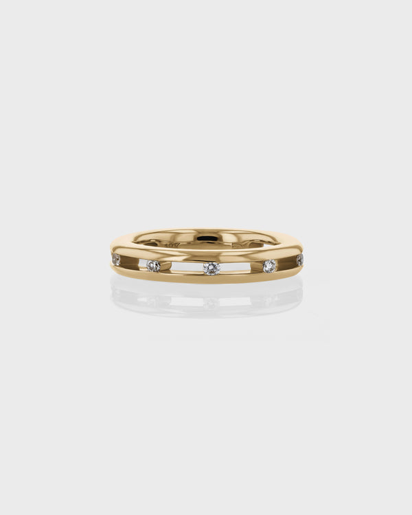 Curved Suspense Floating Ring by Sarah & Sebastian