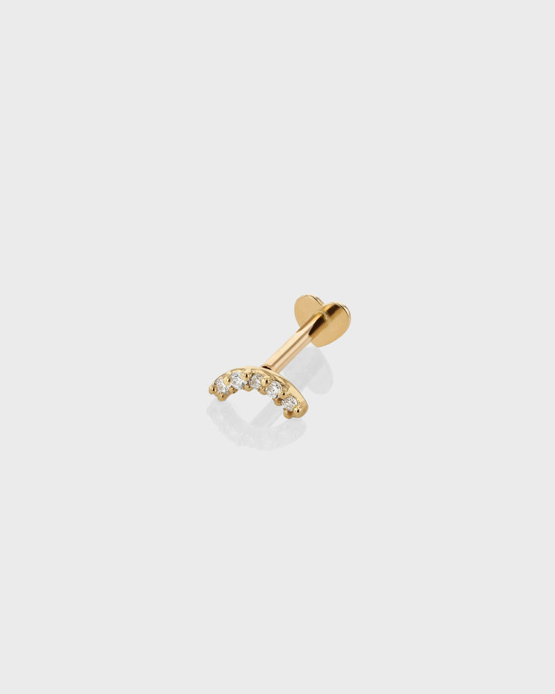 Diamond Curve Cartilage Earring by Sarah & Sebastian