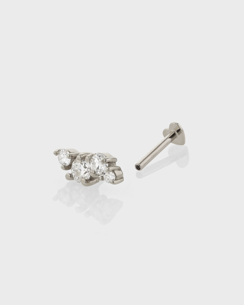 Diamond Gravity Cartilage Earring by Sarah & Sebastian