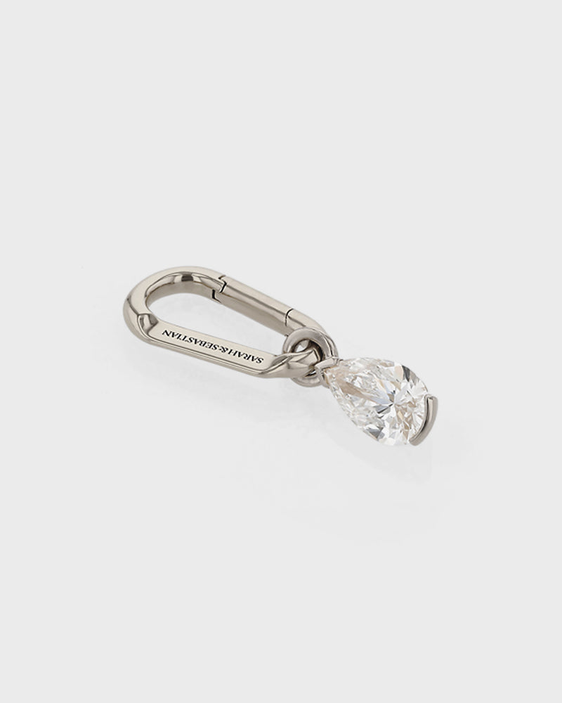 Diamond Pear Carabiner by Sarah & Sebastian