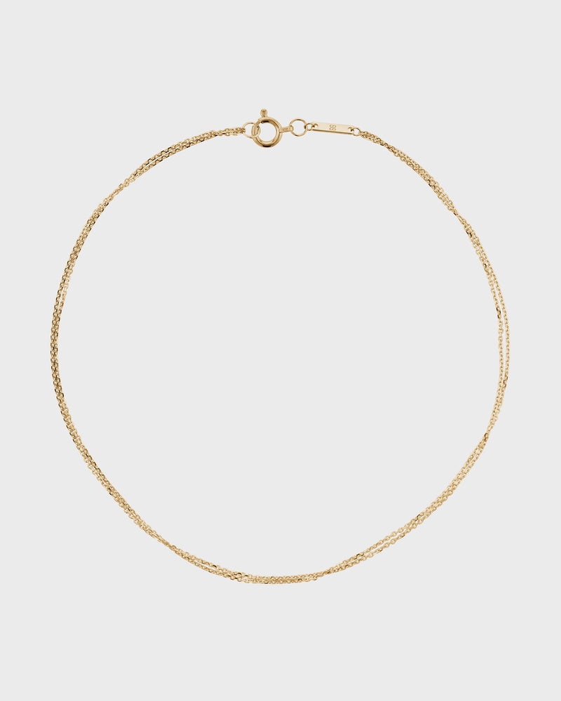 Double Chain Anklet by Sarah & Sebastian