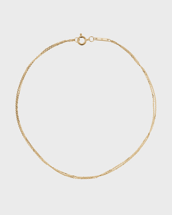 Double Chain Anklet by Sarah & Sebastian