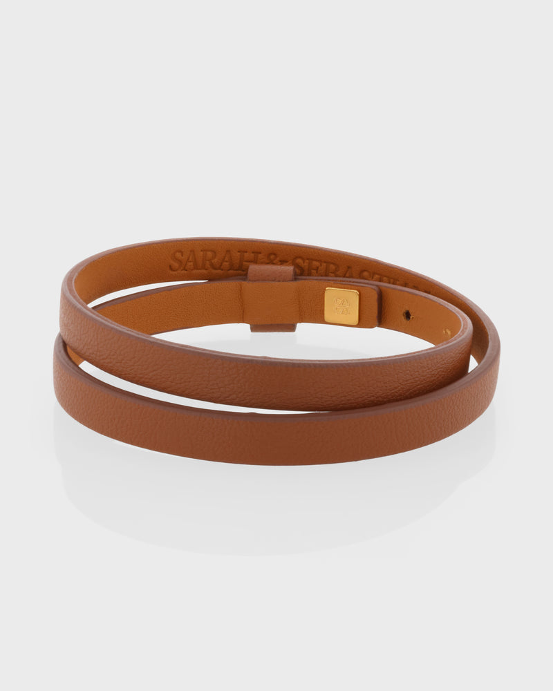 Double Wrap Leather Bracelet by Sarah & Sebastian