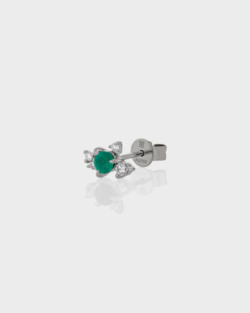 Emerald Cluster Earring