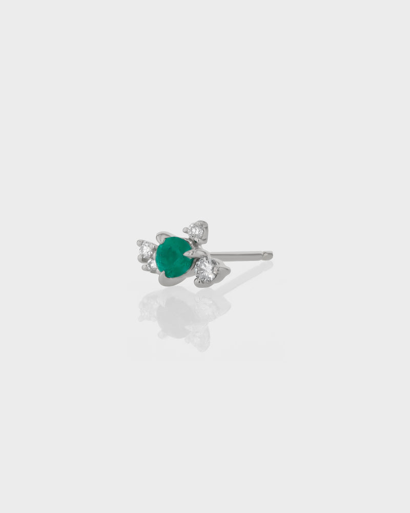 Emerald Cluster Earring