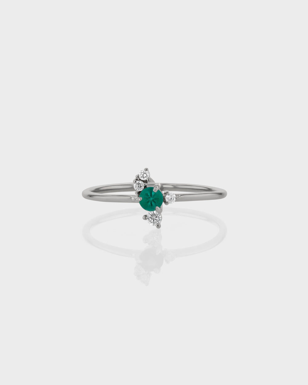 Emerald Cluster Ring