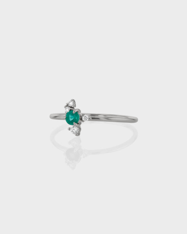 Emerald Cluster Ring