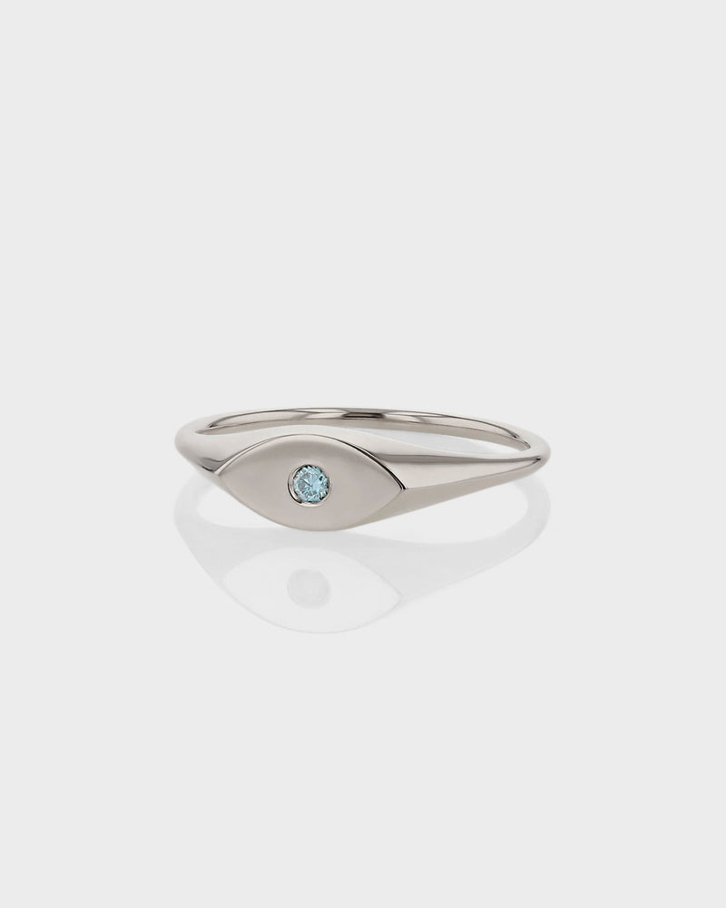 Evil Eye Signet Ring by Sarah & Sebastian