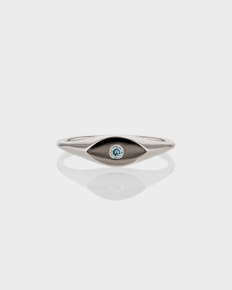 Evil Eye Signet Ring by Sarah & Sebastian