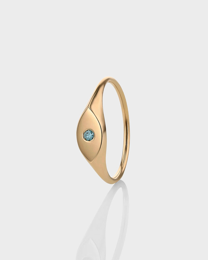 Evil Eye Signet Ring by Sarah & Sebastian