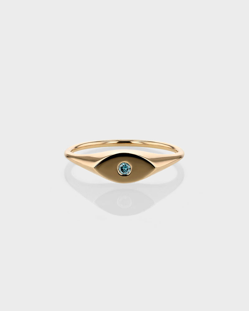 Evil Eye Signet Ring by Sarah & Sebastian