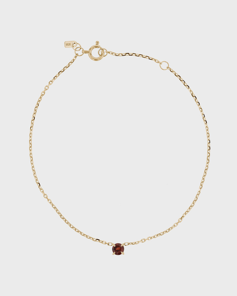 The Garnet Birthstone Bracelet by Sarah & Sebastian