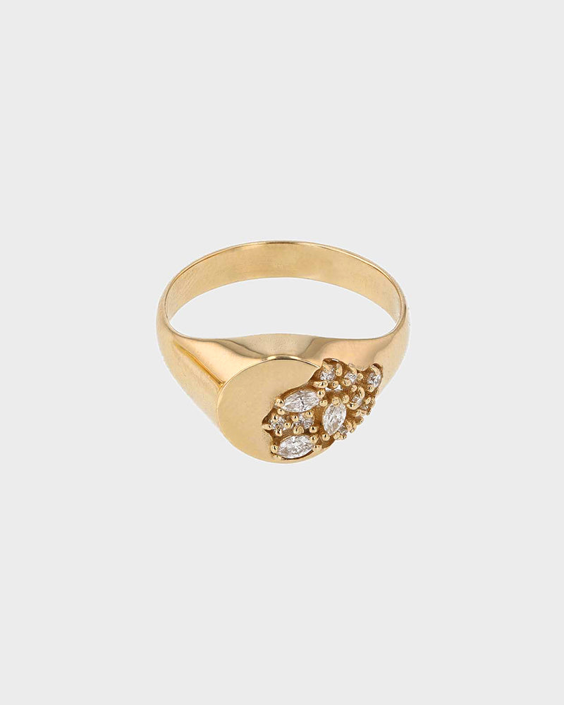 Gossamer Signet Ring by Sarah & Sebastian