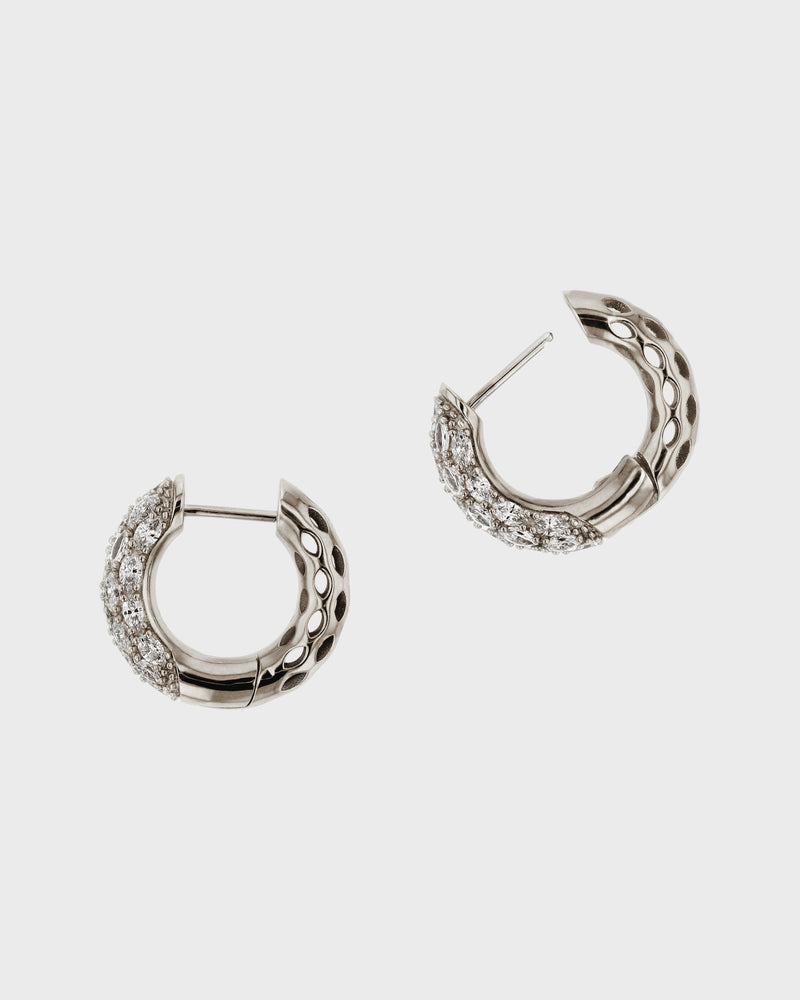 Marquise Tube Hoop by Sarah & Sebastian