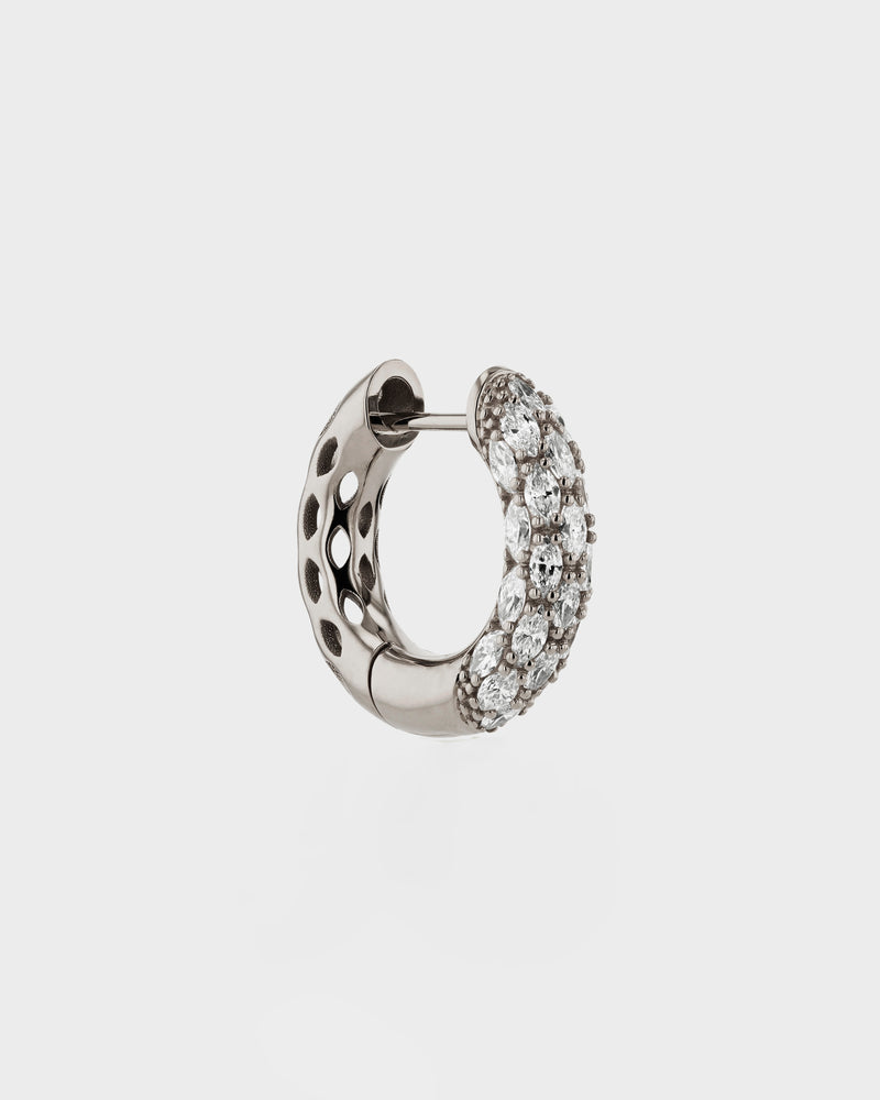 Marquise Tube Hoop by Sarah & Sebastian