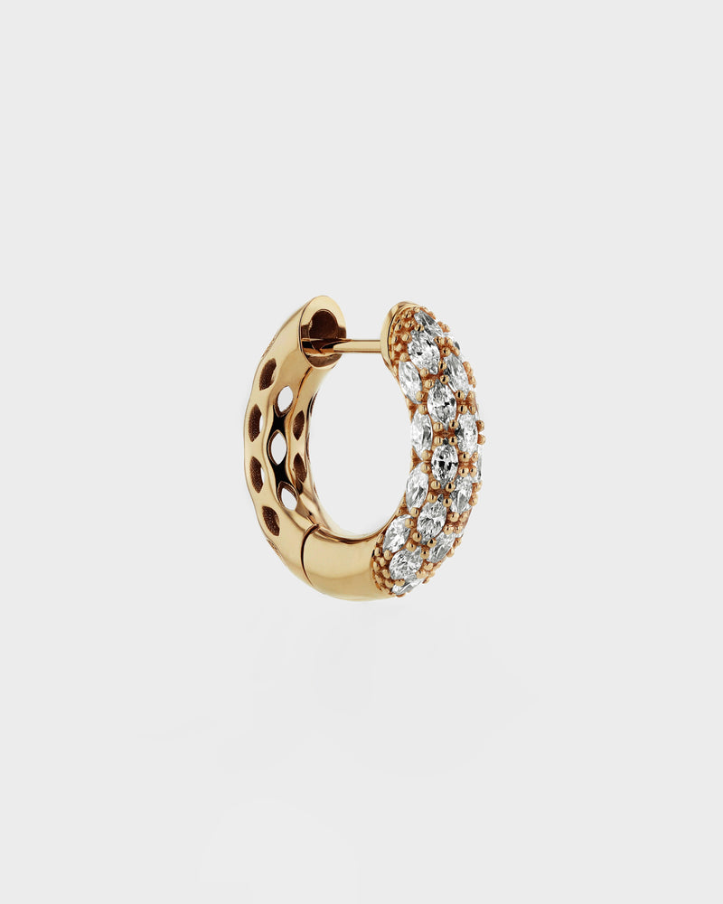 Marquise Tube Hoop by Sarah & Sebastian