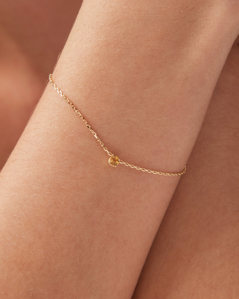 The Citrine Birthstone Bracelet by Sarah & Sebastian