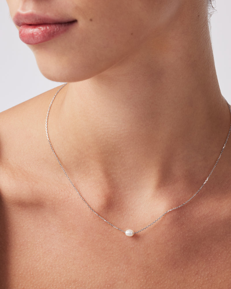 The Pearl Birthstone Necklace by Sarah & Sebastian