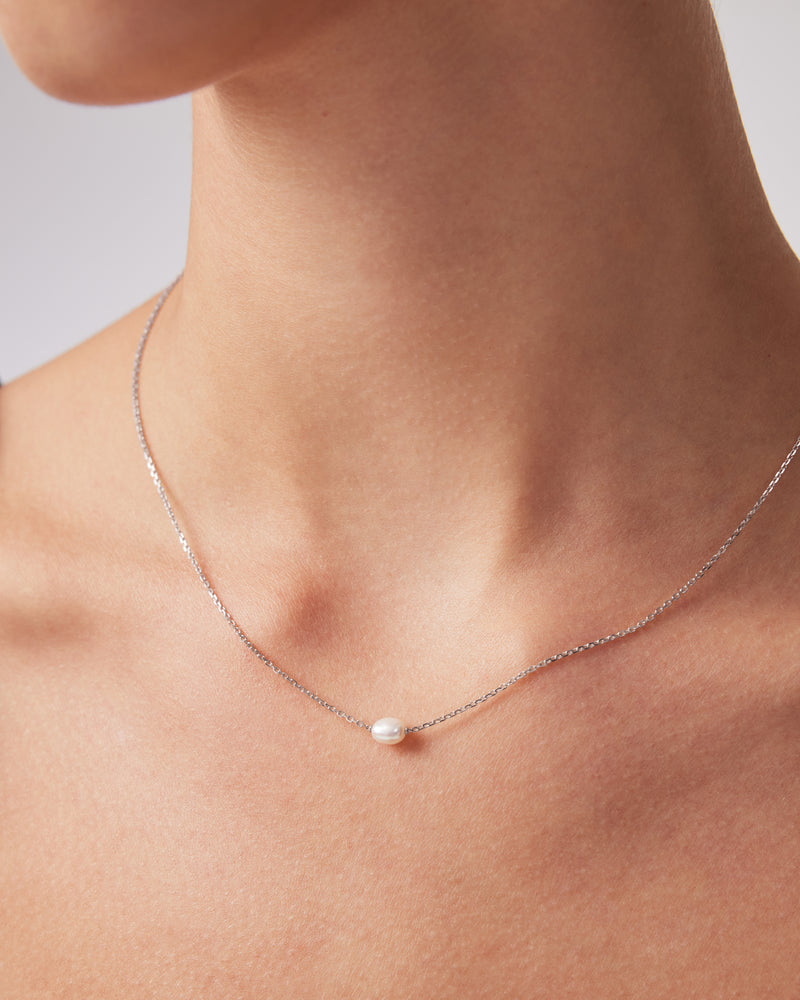 The Pearl Birthstone Necklace by Sarah & Sebastian