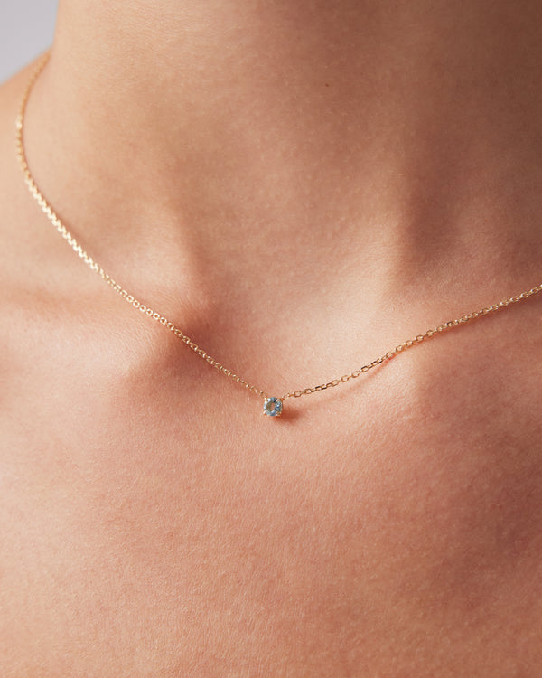 The Aquamarine Birthstone Necklace by Sarah & Sebastian