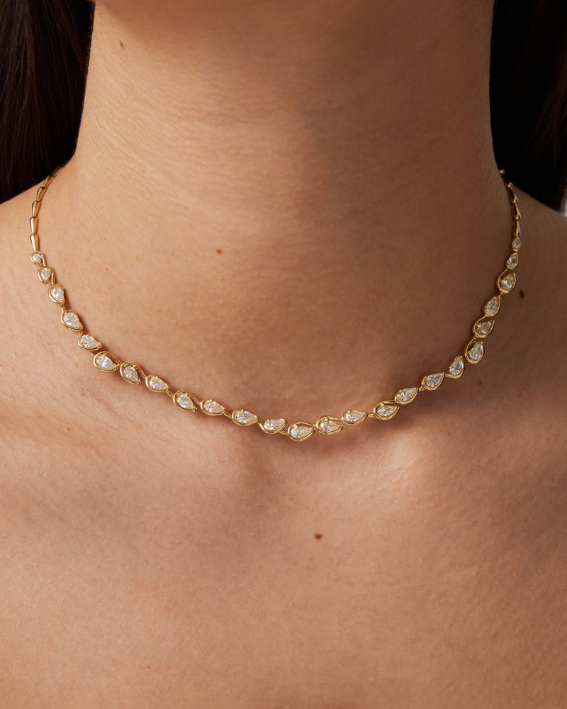 Diamond Corridor Necklace by Sarah & Sebastian