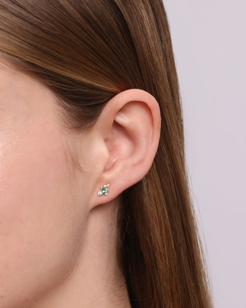 Emerald Cluster Earring