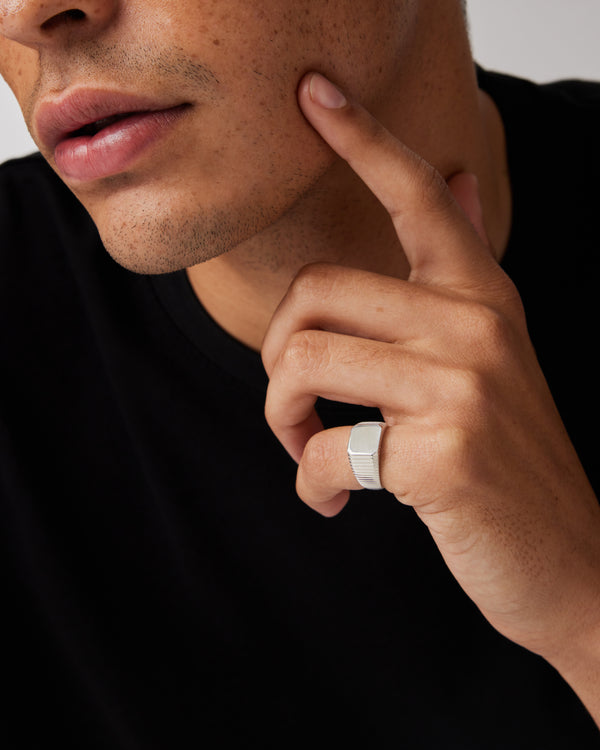 Traction Signet Ring by Sarah & Sebastian