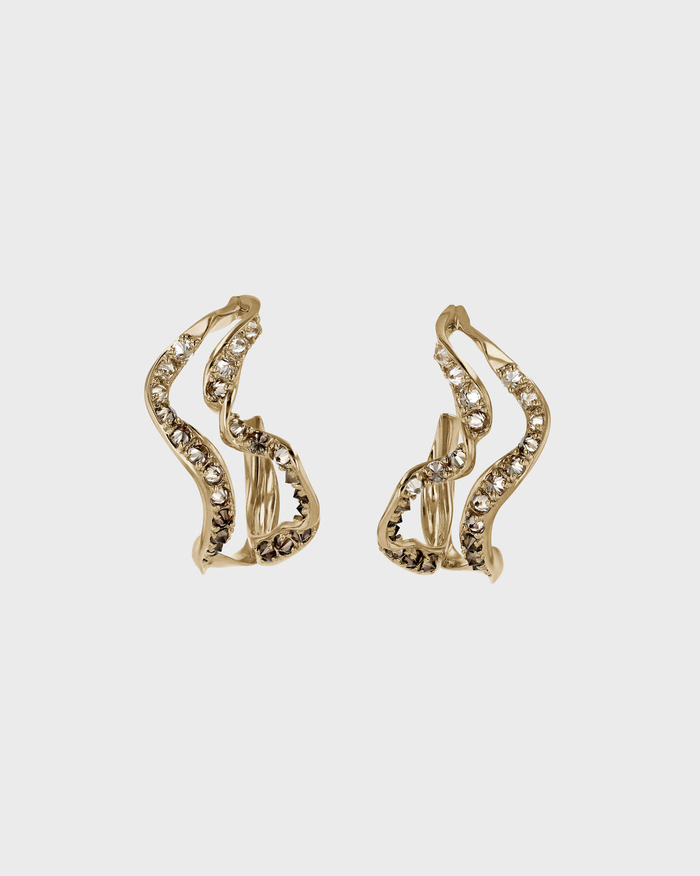 Golden Kelp Hoops by Sarah & Sebastian