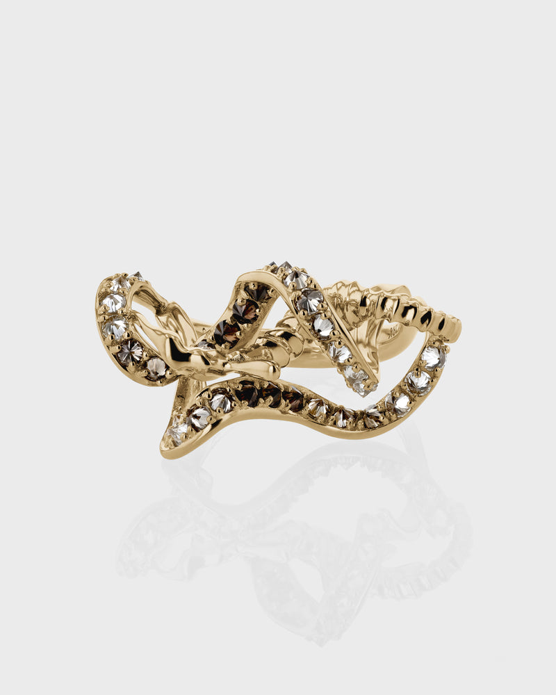 Golden Kelp Ring by Sarah & Sebastian