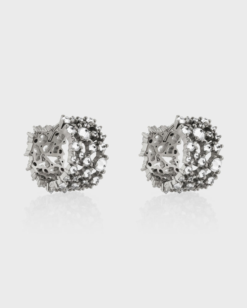 Urchin Lace Hoops by Sarah & Sebastian