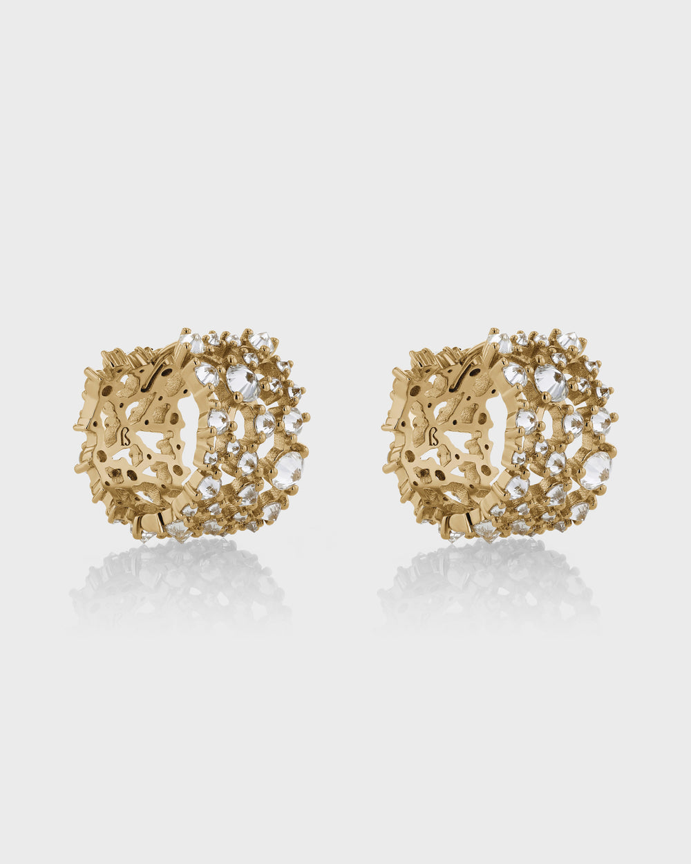 Urchin Lace Hoops by Sarah & Sebastian