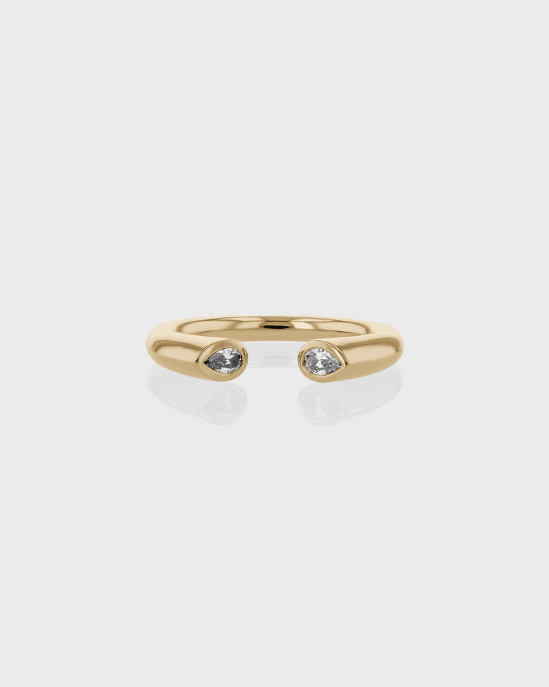 Pear Suspense Duo Ring by Sarah & Sebastian