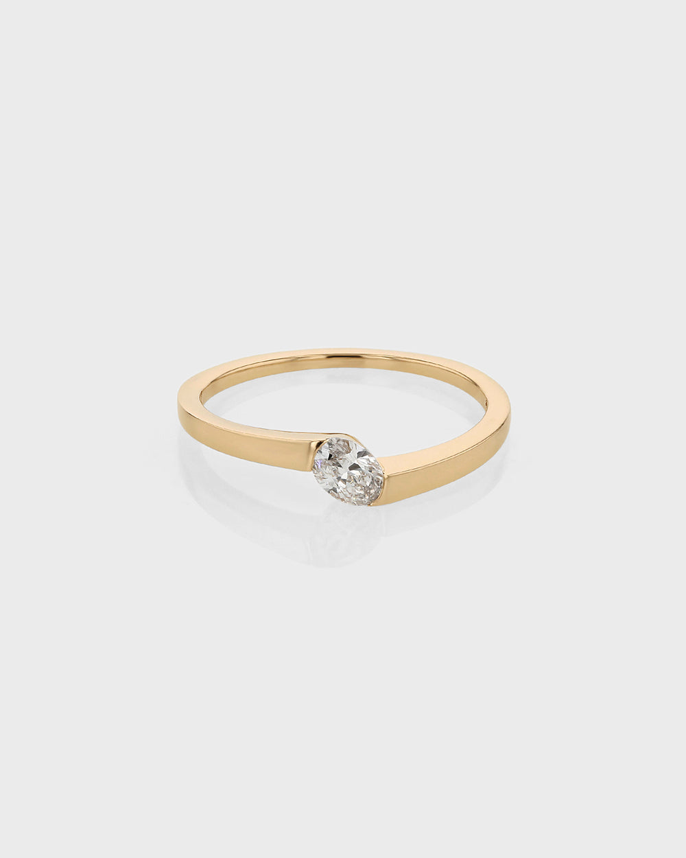 Petite Oval Suspense Ring by Sarah & Sebastian