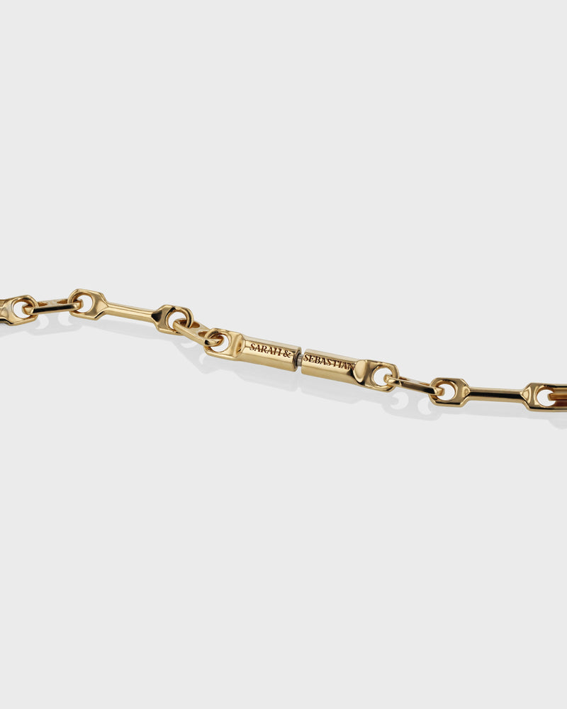 Piston Chain Yellow Gold by Sarah & Sebastian