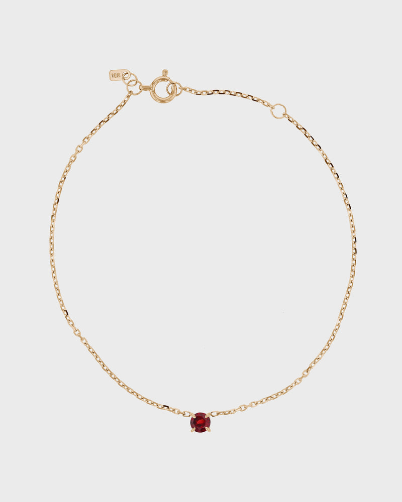 The Ruby Birthstone Bracelet by Sarah & Sebastian