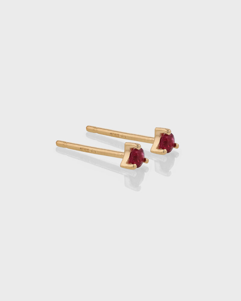 Ruby Birthstone Earring by Sarah & Sebastian