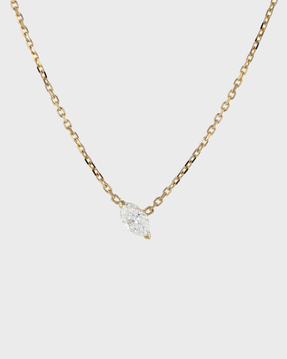 Solitaire Marquise Diamond Necklace by Sarah & Sebastian